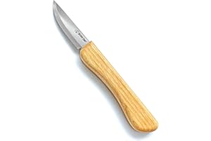 BeaverCraft, Whittling Knife C1M - Small Sloyd Knife - Wood Carving Knives Tools for Beginners - Carbon Steel Scandi Grind Blade - Beginners Whittling Tools