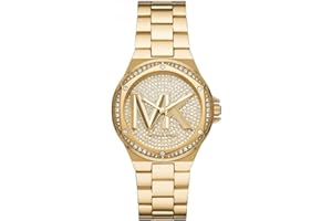 Michael Kors Montre Lennox pour Femme, Mouvement à Quartz à Trois Aiguilles avec Bracelet en Acier Inoxydable