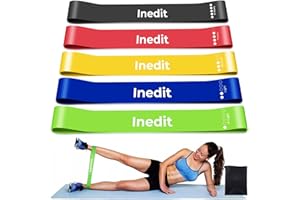 NEDIT Resistance Bands - Exercise Band (Set Of 5) For Women And For Men - For Fitness With 5 Varying Levels Of Resistance – Carrying Case inclued – Multicolors