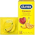 Durex Coloured and Flavoured Condoms for Men , Pack of 12