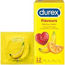 Durex Coloured and Flavoured Condoms for Men (Strawberry, Banana ...