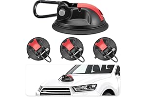 ZQZiQi 4 Stück Saugnapf Haken Starker Halt,Saugnapf Haken Camping,Max Tragfähigkeit 30KG,Saugnapf für Camping,Haushalt,Wohnwagen,Vorzelte,Aufhängen,Autos,Tierpflege und Familienleben.