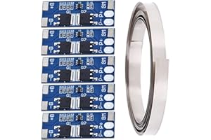 Youmile 5PCS 2S 8A 7.4V Scheda di protezione della batteria al litio 18650 Modulo caricatore BMS Scheda di protezione PCB per cella di batteria agli ioni di litio con striscia di nichel