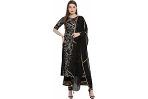 Janasya Indian Tunic Tops Krepp Kurti Set für Frauen