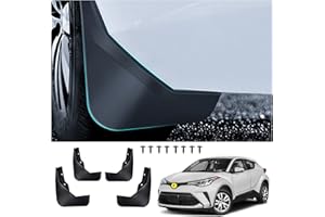 CDEFG Compatible avec Toyota C-HR CHR 2016-2021 2022 Garde-boues Avant et arrière en Plastique Anti-Boue Garde-Boue Anti-éclaboussures 4 pièces Accessoire de Voiture