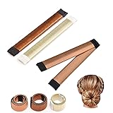 Chignon per Ciambella,3PCS Accessori per Capelli,3 Colori Ragazza Donna Fashion Hair Styling Clip Hairstyle DIY Tool Bun Make
