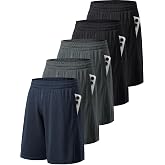 miijoory Pack of 3/5 Men's Sports Shorts with Pockets Quick Dry Breathable Sports Shorts for Running Training Clothing Sports