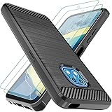 Osophter for Nokia XR20 Case With 2pcs Screen Protector Shock-Absorption Flexible TPU Rubber Protective Cell Phone Cover for