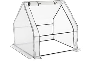 Christow Large Grow Tunnel Cloche Garden Polytunnel Greenhouse With Reinforced Cover (choose 0.9m, 1.8m, 2.7m or 3.6m long)