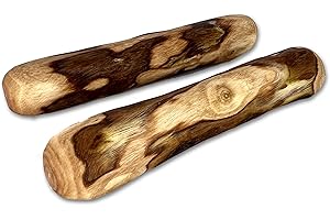 EL FUTBOLIN Mordedor Natural de Madera de Olivo para Perros | TALLA XS | 2UDS | (13CM)-Cachorros | Bañado en Aceite de Oliva | Palo de Olivo para Perros | Elimina Sarro | Palo Antiestres | Calidad Ambiental