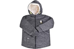 LiKing Blousons Garçon Veste Polaire Veste À Capuche en Molleton À Doublure 7401