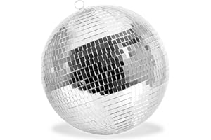 ‎COM-FOUR com-four® Discokugel XL - Spiegelkugel zum Aufhängen - Disco Ball für Party - Partykugel für Silvester, Geburtstag, Mottoparty (Ø 40cm)