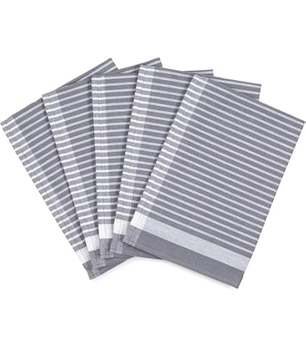 Ross Kellnertücher Halbleinen, 6er Pack – Rot/Blau, 45x65 Cm, Made In Germany