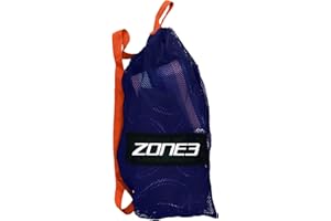 ZONE3 Large Mesh Swim Training Aids Bolsa, Unisex Adulto, Azul y Naranja, tamaño único