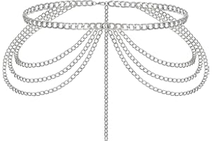 Liutufy Adjustable Multi-Layer Waist Chain Belt for Women - Stylish and Versatile Accessory