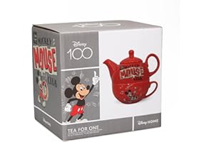 Half Moon Bay - Disney Mickey Mouse Tea for One Set - Service à thé - Tasse à thé - Théière Disney - Disney Home - Théière une tasse - Accessoires de cuisine Mickey Mouse