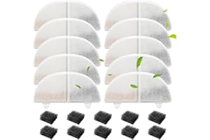 MyfatBOSS Katzenbrunnen Filter,10+10 Stück Sparpaket,Trinkbrunnen Filter für 68oz/2L Trinkbrunnen，für Katze Hunde Ersatzfilter WF20 CF20