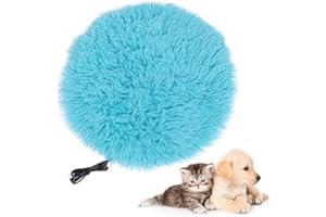 Haokaini Couverture Chauffante pour Animaux de Compagnie Chauffage Constant Coussin Chauffant Électrique Matelas en Peluche Tapis de Lit Chauffé Chaud avec Câble USB pour Petits Chiens