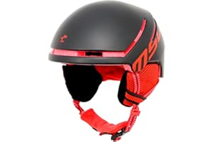 MSC Bikes SNOW118MLBKRD Casco de Snow/Esquí, Negro/Rojo, M/L