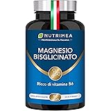 Magnesio Bisglicinato | Forma Chelata | Con Vitamina B6 | Contro Stress e Affaticamento | Dolori Muscolari | Elevata Biodispo