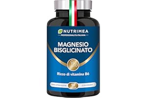 PLASTIMEA Magnesio Bisglicinato | Forma Chelata | Con Vitamina B6 | Contro Stress e Affaticamento | Dolori Muscolari | Elevata Biodisponibilità | 90 Capsule Vegetali