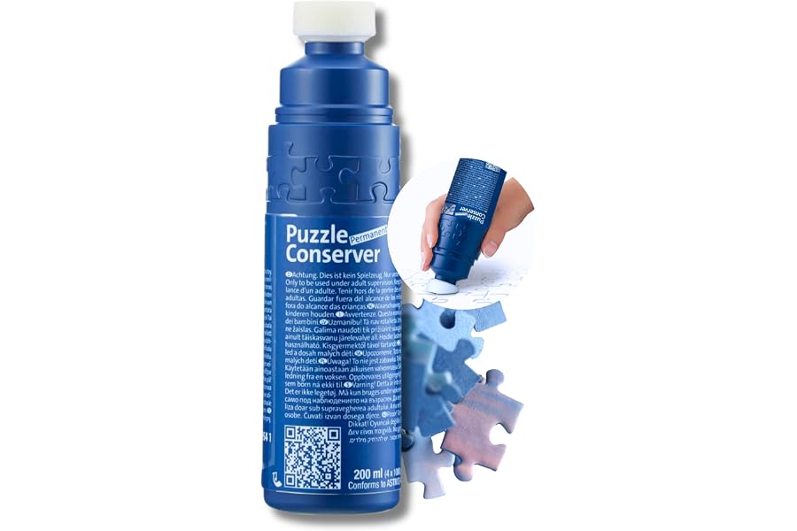 Ravensburger - Pegamento Puzzle | Pegamento para Puzzles 200ml | Puzles 1000 Piezas u Otros | Enmarcar Puzzles | Aplicador Es