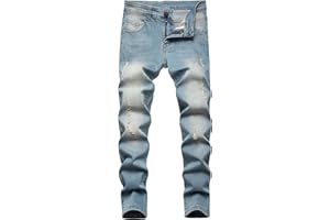 SEAUR Jeans da ragazzo 6 a 16 anni, slim fit, skinny, pantaloni neri, elasticizzati, cargo, chino, lunghi, estivi, invernali, tempo libero
