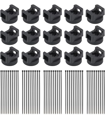 100 Pièces Clips De Câble Adhésif Clips De Fils Gestion Des Cables Serre Cables Support De Cordon De Fil Blanc 97540409