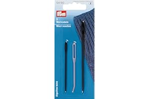 Prym 124100 Aiguilles Laine, en Plastique, Assorties, Gris