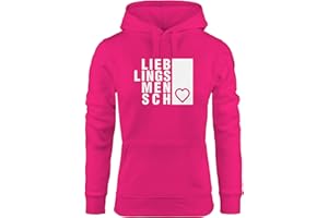 Damen Hoodie Lieblingsmensch, Sweatshirt mit Kapuze, Kapuzenpullover Neverless®