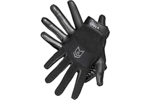 MOG Masters of Gloves 2ndSkin Black Einsatz-Handschuh, vielseitiger taktischer Schnittschutz-Handschuh aus Ziegenleder mit Hitzeschutz und hoher Taktilität für Polizei, Zoll, Spezialeinheiten, Militär