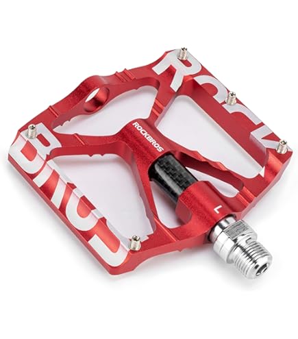 KCNC Knife Titanium Spindle Road Platform Pedals, Gold, KPED01-TI