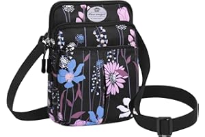 HUA ANGEL Petit Sac Bandouliere Femme Léger Sac Ceinture de Taille pour Téléphone Multicolore Sac Banane avec Sangle Interchangeable pour Homme Femme Jogging Vélo Sport Voyage