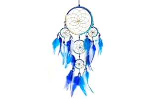 BRILLIANT GIFTS Beautiful Blue Dream Catcher Bedroom Decor -11cm across x 35cm drop