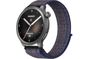 OUTPUTBT Nylonowy pasek do zegarka 22 mm do Amazfit Bip 6/Bip 5/Bip 5 Unity/Amazfit Balance/GTR 4/GTR4 Pro/GTR 3/GTR3 Pro/GTR 2/GTR 47 mm / Cheetah/Cheetah Pro, zapasowy pasek dla mężczyzn i kobiet