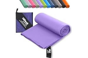 HiiPeak Toallas Microfibra Gimnasio Grandes, Toalla Gimnasio Compactas y de Alta Absorción | Toalla Gym Hombre, Mujer | Ideal para Gimnasio, Viajes y Piscina | Mantenimiento Fácil