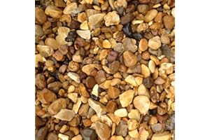 YEVZYDC Golden Decorative Aggregates Slate Pebble Chippings Garden Gravel 20mm 20 Kg