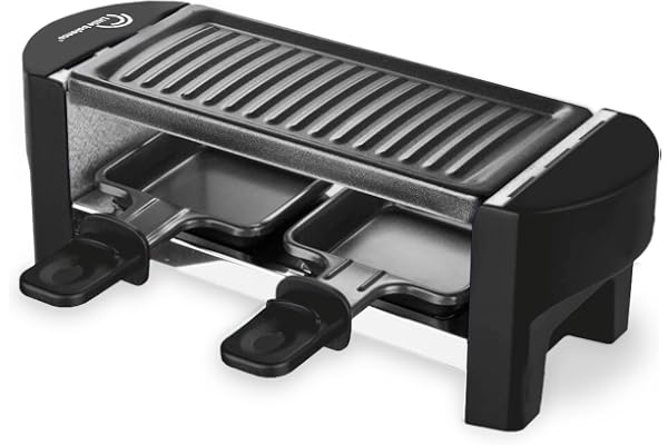 LITTLE BALANCE 8559 Black Jura 2, Appareil à raclette 1 ou 2 personnes, Sans PFAS, Antiadhésif, 320 W, Bleu nuit