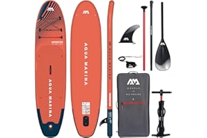 Aqua Marina Monster - Tavola gonfiabile per stand up paddle (iSUP), lunghezza 366 cm