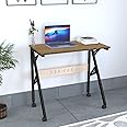 TABLE MAGIC V-Line 80 Multipurpose Desk – Compact Study & Laptop Table, Maple Finish, Sturdy CR Steel Frame, Soft Edge Banding, Smooth Rolling Castors