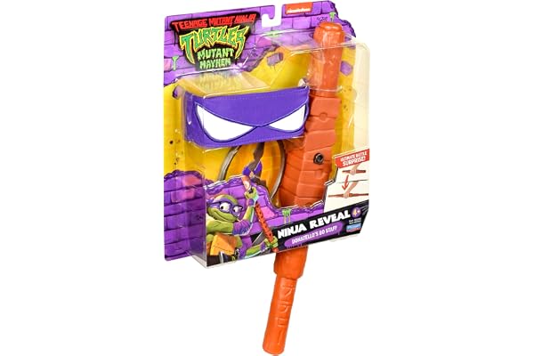 Tortues Ninja, Armes de combats, Arme signature de ton héros, Donatello, Jouet pour enfants dès 4 ans, Giochi Preziosi TU8064