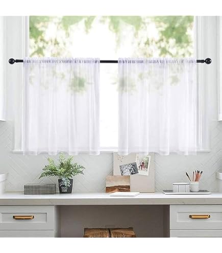 2 Verstellbare Gardinenstangen (30–50 Cm) + 4 Klebehaken – Ohne Bohren, Für Leichte Vorhänge & DIY-Projekte