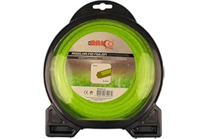 Bricoferr BF100-13 - Hilo desbrozadora nylon perfil hexágono (4 mm x 32 metros)