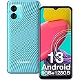 DOOGEE N50S Android 13 Mobile Phone, 9GB+128GB/1TB, 20MP Main Camera, Octa-Core, 6.52’’ HD+ Display, 4G Dual SIM Phone Unlocked, 10W Fast Charge, Face Unlocked, GPS,1217 BOX Speaker - Blue