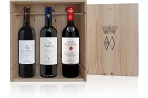 Marchesi Antinori, Cassetta in Legno "Antinori Nel Chianti Classico" da 3 Bottiglie: Pèppoli - Chianti Classico Riserva - Santa Cristina Rosso