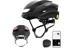 Lumos Ultra Smart Helmet | Casco da bicicletta | Luci LED anteriori e posteriori | Indicatori di direzione | Luci dei freni | Bluetooth collegato | Adulti: Uomini, Donne
