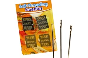 GUARANTEED4LESS 48 x SIMPLE SELF THREADER THREADING SAFETY SEWING DRESSMAKER NEEDLES TRAVEL KIT