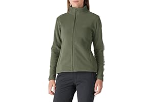 Outdoor Ventures Chaqueta de forro polar para mujer, ligera, cálida, con cremallera completa, suave, chaqueta para correr con 4 bolsillos grandes