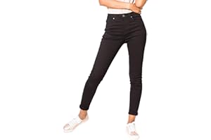 Nina Carter P056 - Pantalon en jean pour femme - Coupe skinny - Taille haute