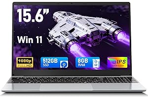 FUNYET 2025 Ordenador Portátil 15.6 Pulgadas Win 11 Portátil 8GB RAM 512GB SSD TF 1TB FHD 1920×1080 Celeron N4020 hasta 3,4 GHz Laptop Soporte 2.4G+5G WiFi BT 5.0 USB 3.0 HDMI Mini Puerto Multimedia